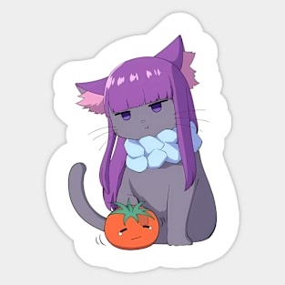 Cute Cat Fern Sticker